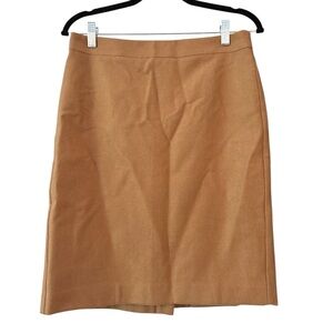 Classic Tan Women's Wool Skirt - The Pencil Skirt